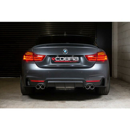 Cobra Sport "M4 Style" Scarico Sportivo con Silenziatore per BMW 430d Serie 4 F32, F33 & Serie 4 F36 (13-20)