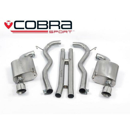 Cobra Sport Scarico Sportivo Cat Back per Ford Mustang GT V8 5.0L (2015-18)