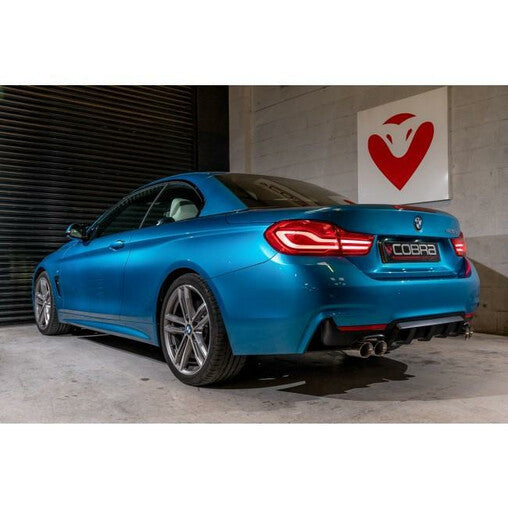 Cobra Sport "M4 Style" Scarico Sportivo con Silenziatore per BMW 420d Serie 4 F32, F33 & Serie 4 F36 (13-20)