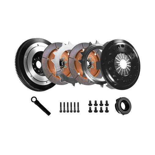 DKM MRX Stage 3.5 Kit Frizione Doppio Disco Sportiva Rinforzata + Volano per BMW Serie 3 E36 325i (92-95)