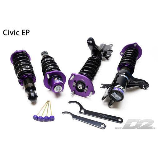 Assetto Regolabile D2 Street Coilover per Honda Civic EP2 (01-05)