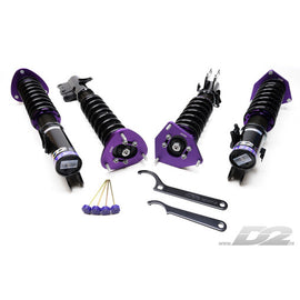 Assetto Regolabile D2 Street Coilover per Subaru Impreza WRX / STI GD & GG (5x100, 00-07)