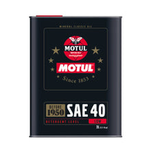 Carica l&#39;immagine nel visualizzatore di Gallery, Motul Historique Olio Motore - SAE40 (2L)