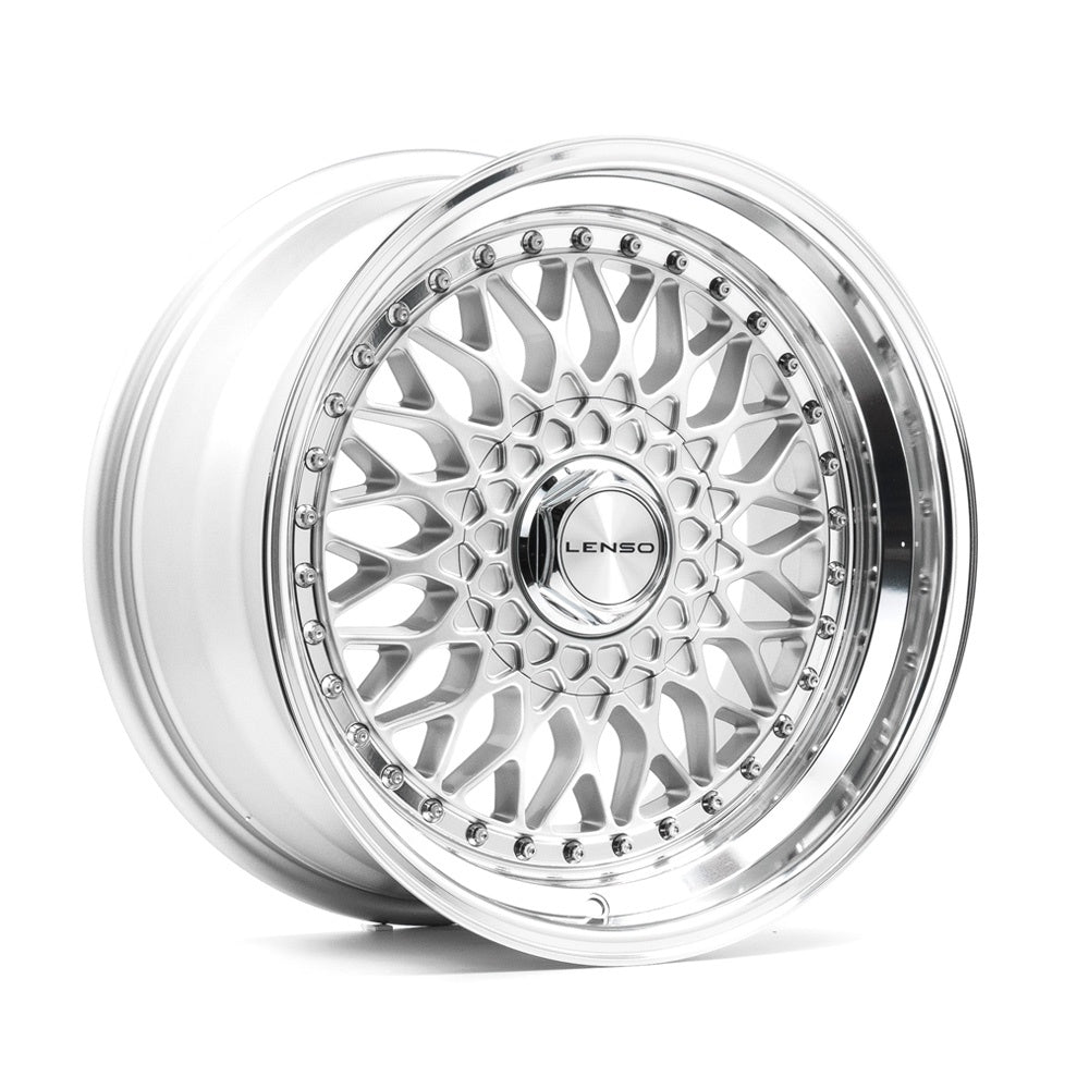 Cerchio in Lega LENSO BSX 15x8 ET25 5x120 GLOSS SILVER & POLISHED
