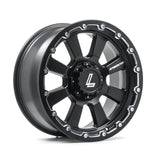 Cerchio in Lega LENSO INTIMIDATOR 8 20x9.5 ET20 5x139.7 MATT BLACK & CHAMFERED