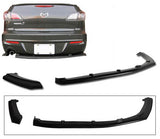 MAZDA 3 2 PEZZI SPLITTER POSTERIORE 4 PORTE 09-on