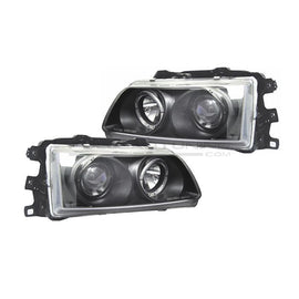 Sonar Fari Anteriori Angel Eyes Interno Nero Honda Civic ED EE,CRX ED EE Facelift