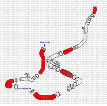 Carica l&#39;immagine nel visualizzatore di Gallery, Ford Mondeo MK3 TDCi 2.0/2.2 Kit tubi silicone Intercooler
