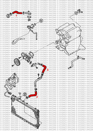 Mazda Mx5 MK1 NA 1.8 Kit tubi silicone radiatore
