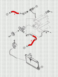 Mazda Mx5 MK2 NB 1.6/1.8 Kit tubi silicone radiatore