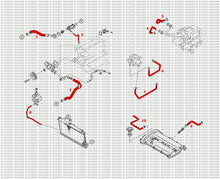 Carica l&#39;immagine nel visualizzatore di Gallery, Mazda Mx5 MK2 NB 1.6 Kit tubi silicone Coolant &amp; Breather
