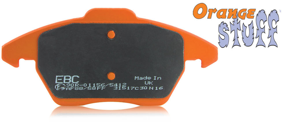 Pastiglie Freni EBC Arancioni Anteriore PORSCHE Boxster (986) 2.5 Cv 204 dal 1997 al 1999 Pinza Brembo Diametro disco 298mm