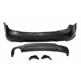 Paraurti Posteriore Mercedes Classe C W204 07-13 2-4P 1 Scarico Look AMG ABS