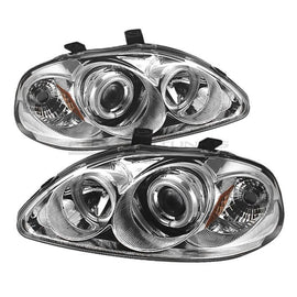 Sonar Fari Anteriori Angel Eyes Interno Chrome Honda Civic EJ EK Facelift 1999-2001 Phase 2