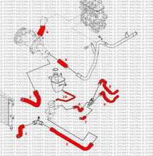 Carica l&#39;immagine nel visualizzatore di Gallery, MINI One/Cooper MK1 Kit tubi silicone coolant