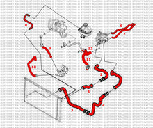 Carica l&#39;immagine nel visualizzatore di Gallery, MINI Cooper S MK2 Kit tubi silicone coolant