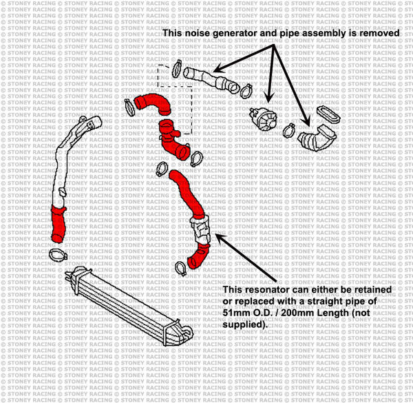 MINI Cooper S MK2 R55/R56/R57 N14 Kit tubi silicone Intercooler