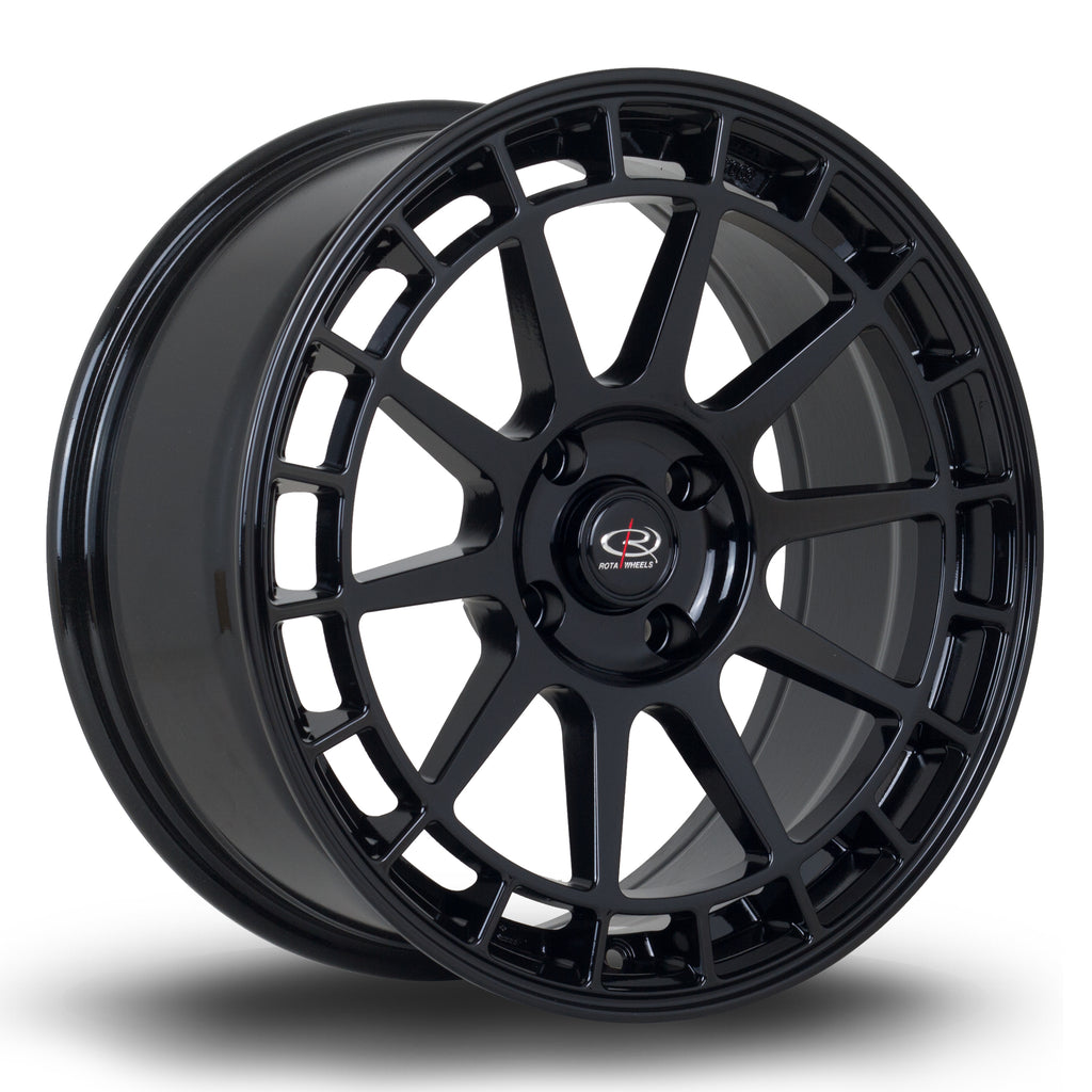 Cerchio in Lega Rota Recce 17x7.5 4x108 ET25 Gloss Black