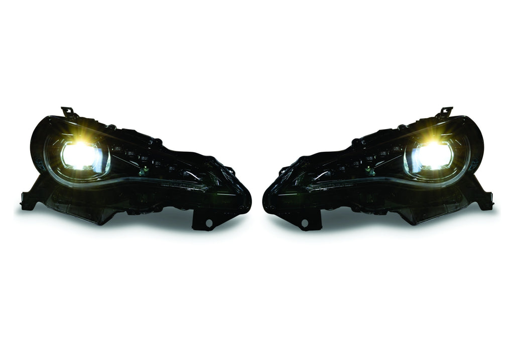 Fari Anteriori MORIMOTO XB LED FR-S / BRZ / GT86 dal modello 2012 al 2019 montano sia su faro xeno di serie sia su faro a LED di serie