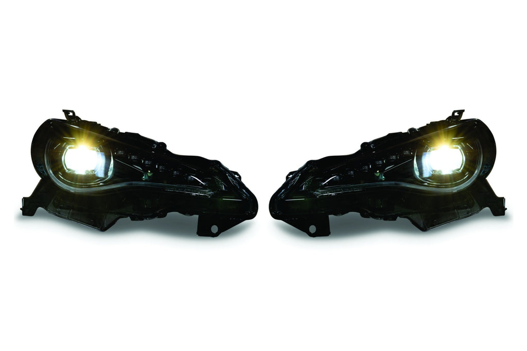 Fari Anteriori MORIMOTO XB LED FR-S / BRZ / GT86 dal modello 2012 al 2019 montano sia su faro xeno di serie sia su faro a LED di serie