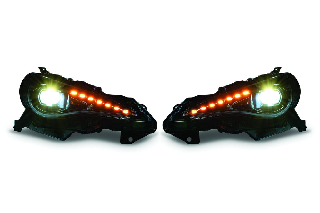 Fari Anteriori MORIMOTO XB LED FR-S / BRZ / GT86 dal modello 2012 al 2019 montano sia su faro xeno di serie sia su faro a LED di serie