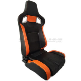 Sedile RS6 II Regolabile Nero - Orange