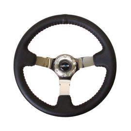 NRG Volante 76mm Pelle Chrome