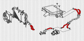 Toyota Celica GT4 ST185 RC/CS Kit tubi silicone raffreddamento aria Coolant