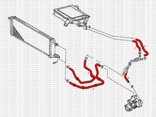 Carica l&#39;immagine nel visualizzatore di Gallery, Toyota Celica GT4 ST205 Kit tubi silicone Charge Air Intercooler