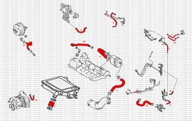 Toyota Celica GT4 ST205 Kit tubi silicone Breather/Vacuum