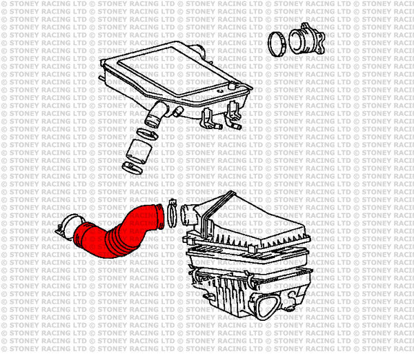Toyota Celica GT4 ST205 Kit tubi silicone Air intake