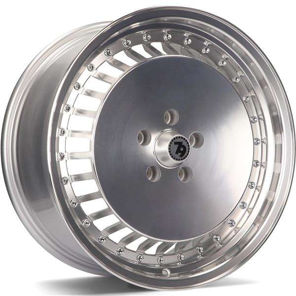 Cerchio in Lega 79WHEELS SV-G 15x7 ET30 4x100 SILVER POLISHED FACE+LIP