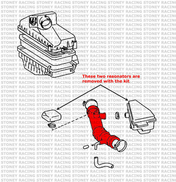 Toyota MR2 SW20 NA Rev1-2 Kit tubi silicone Air intake
