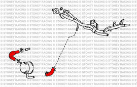 Toyota MR2 SW20 Turbo Rev3-5 / Celica GT4 ST205 Kit tubi silicone raffreddamento olio bypass acqua 