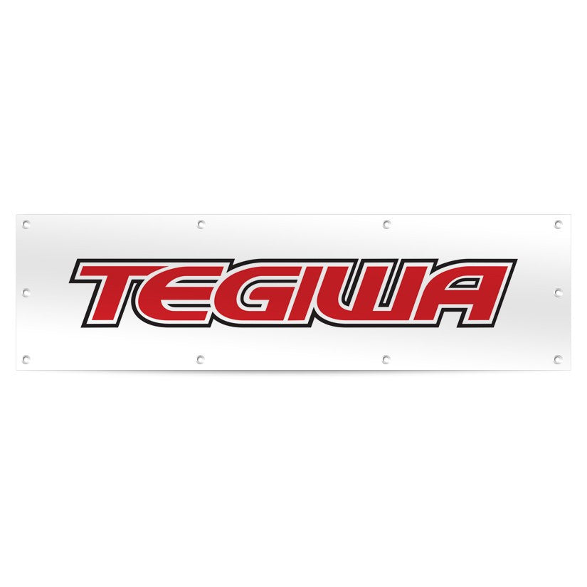TEGIWA IMPORTS WORKSHOP GARAGE BANNER LARGE 270CM X 70CM - em-power.it