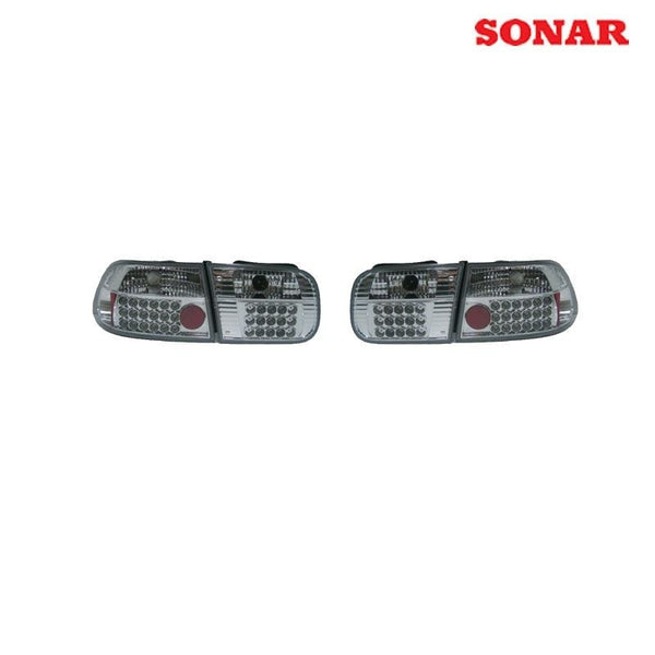 Sonar LED Fanali Posteriori Cromati (Civic 91-96 2/4dr) - em-power.it