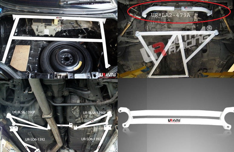 Nissan Skyline R33 GTR UltraRacing 4-Piece Strutbar/Brace Set - em-power.it