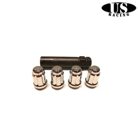US-Racing OEM Tuner Dadi Ruote Round Conical Type M12x1.50 Silver (Universal) - em-power.it