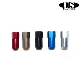 US-Racing Aluminum Lug Dadi Ruotes L48 Close End M12x1.5mm (Universal) - em-power.it