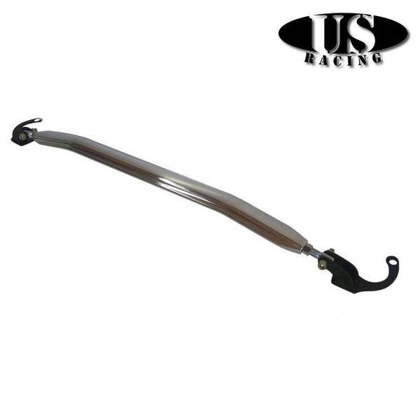 US-Racing Barra Duomi Anteriore Superiore N-Style Polished (Civic 87-01/CRX/Del Sol/Integra) - em-power.it