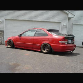 Aerodynamics Spoiler ABS lunotto posteriore (Civic 96-01 2dr)