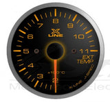 X-Line Manometro Nero  Temperatura Collettori di scarico - em-power.it