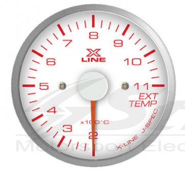 X-Line Manometro Bianco  Temperatura Collettori di scarico - em-power.it