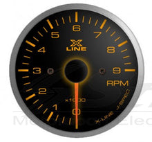 Carica l&#39;immagine nel visualizzatore di Gallery, X-Line Manometro Nero  Tachometer - em-power.it