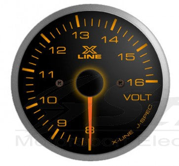 X-Line Manometro Smoke Amber LED Voltmetro - em-power.it