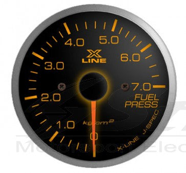 X-Line Manometro Smoke Amber LED Pressione benzina - em-power.it