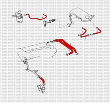 Carica l&#39;immagine nel visualizzatore di Gallery, Toyota MR2  MR-S ZZW30 Roadster Silicone 2ZZ-GE Conversion Extension Hose Kit